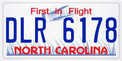 NC license plate DLR6178