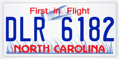 NC license plate DLR6182