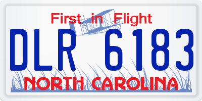 NC license plate DLR6183