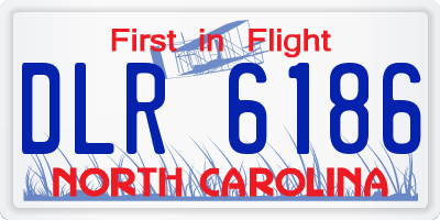 NC license plate DLR6186