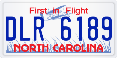 NC license plate DLR6189