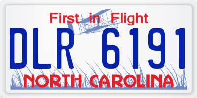 NC license plate DLR6191