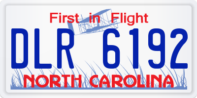 NC license plate DLR6192