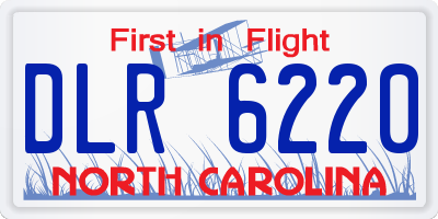 NC license plate DLR6220