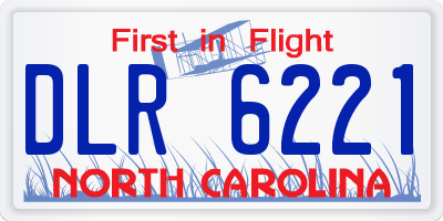 NC license plate DLR6221