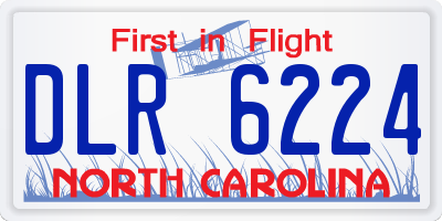 NC license plate DLR6224