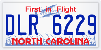 NC license plate DLR6229