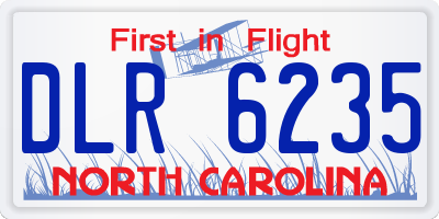 NC license plate DLR6235