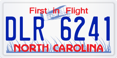 NC license plate DLR6241