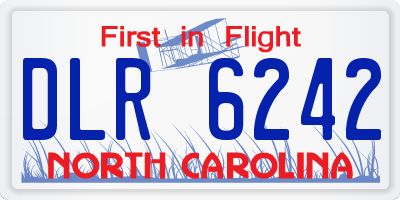NC license plate DLR6242