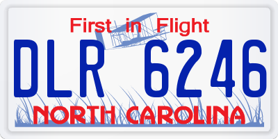 NC license plate DLR6246