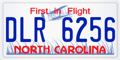 NC license plate DLR6256