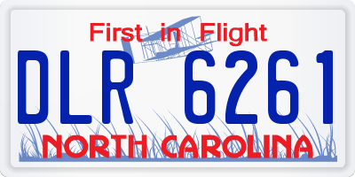 NC license plate DLR6261