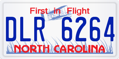 NC license plate DLR6264