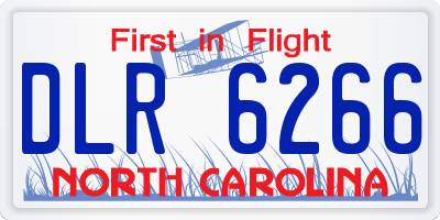 NC license plate DLR6266