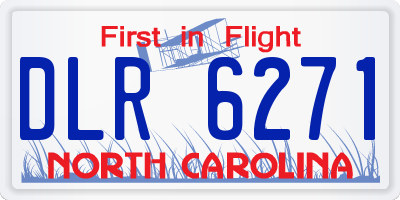 NC license plate DLR6271