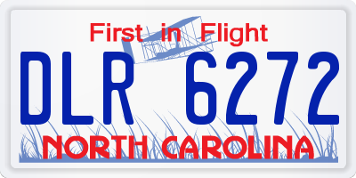 NC license plate DLR6272