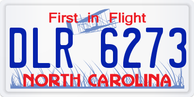 NC license plate DLR6273