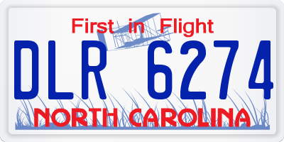 NC license plate DLR6274