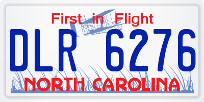 NC license plate DLR6276