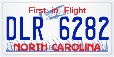 NC license plate DLR6282
