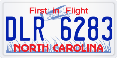 NC license plate DLR6283