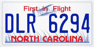 NC license plate DLR6294