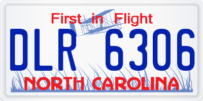 NC license plate DLR6306