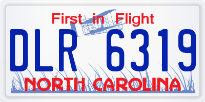 NC license plate DLR6319