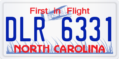 NC license plate DLR6331