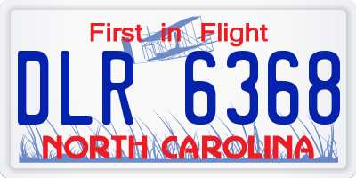 NC license plate DLR6368