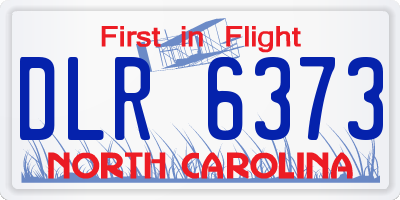 NC license plate DLR6373