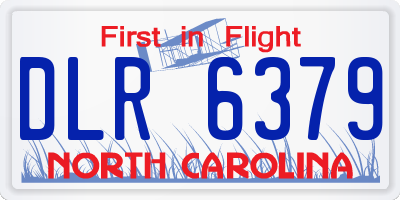 NC license plate DLR6379