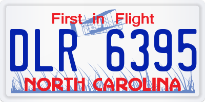 NC license plate DLR6395