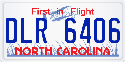NC license plate DLR6406