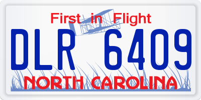 NC license plate DLR6409
