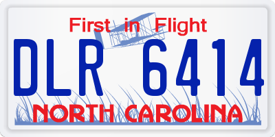 NC license plate DLR6414