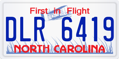 NC license plate DLR6419
