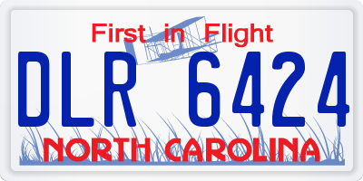 NC license plate DLR6424