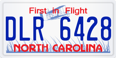 NC license plate DLR6428