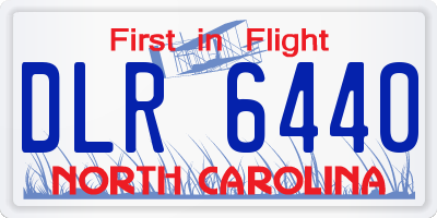 NC license plate DLR6440