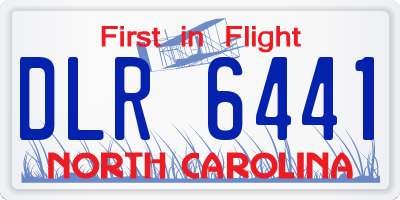 NC license plate DLR6441
