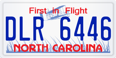 NC license plate DLR6446
