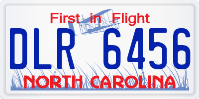 NC license plate DLR6456