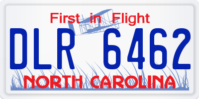 NC license plate DLR6462