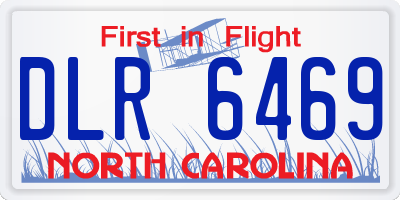 NC license plate DLR6469