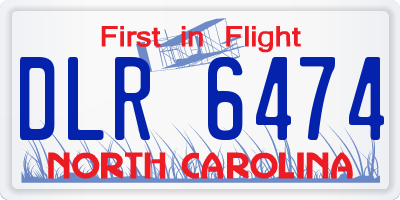 NC license plate DLR6474