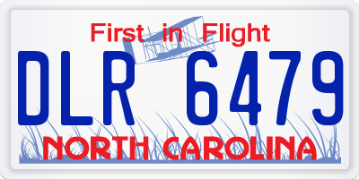 NC license plate DLR6479