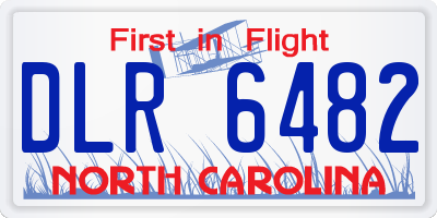 NC license plate DLR6482