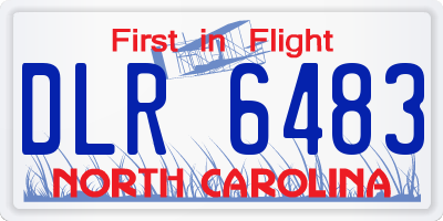 NC license plate DLR6483